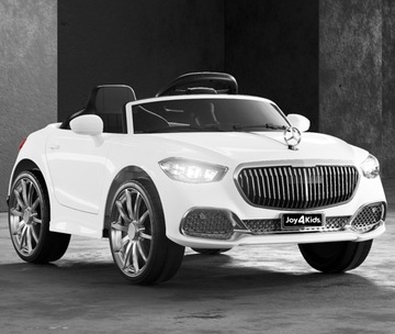 Автомобиль Мерседес для ребенка, на аккумуляторе, с пультом, светодиоды, КОЖАНАЯ ЛЮЛЬКА