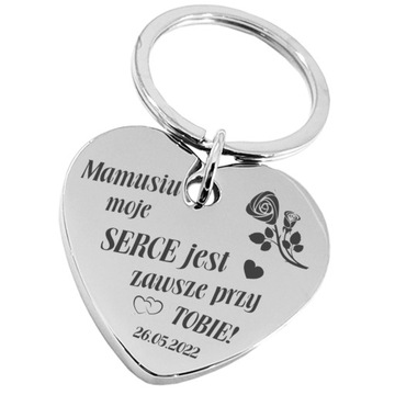 Brelok na dzień Mamy na PREZENT grawer dla Matki