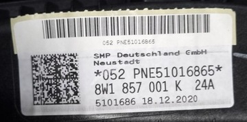 DESKA KONZOLA AUDI A4 B9 8W A5 F5 8W1857001K