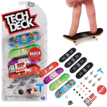 TECH DECK DESKOROLKI 4-PAK BAKER SKATEBOARDS