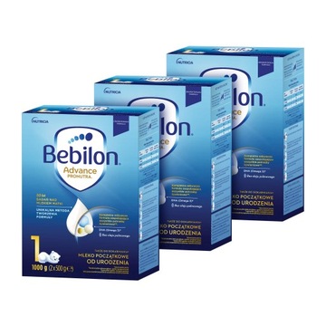 Bebilon 1 Pronutra Mleko początkowe ZESTAW 3x1000g