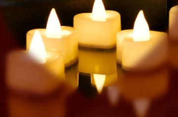 СВЕЧА ЭЛЕКТРИЧЕСКАЯ СВЕТОДИОДНАЯ ВСТАВКА, СВЕТЯЩЕЕ ПЛАМЯ СЕРДЦА