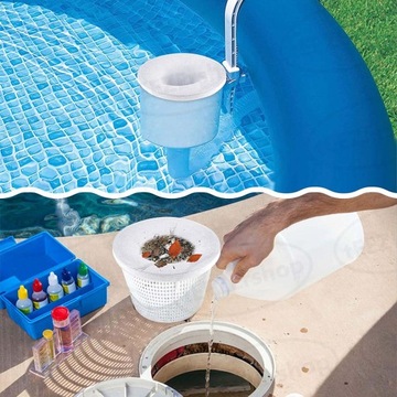сетчатые фильтр-мешки для скиммера бассейна, фильтр-носки 30 шт.