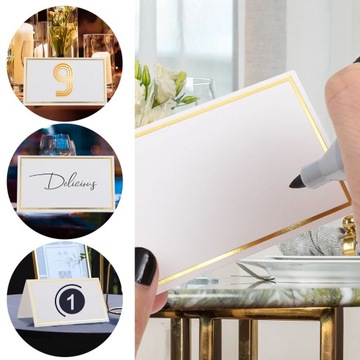 Бумажные свадебные визитки 100 шт.