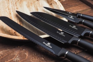 Набор ножей в блоке Berlinger Haus Black Silver, 5 шт.