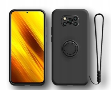 Etui Ring Fiber do Xiaomi POCO X3 / X3 Pro -Czarny