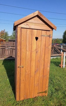 WC drewniane do ogrodu,na działkę,budowę,wychodek