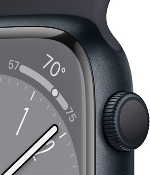Умные часы Apple Watch Series 8 с GPS, 45 мм, черный алюминий