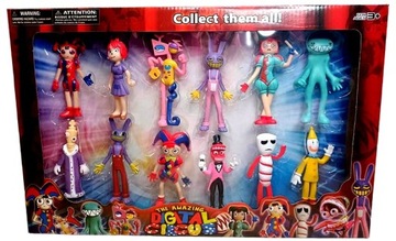 12 штук ФИГУРКИ ФИГУРКА УДИВИТЕЛЬНЫЙ ЦИФРОВОЙ ЦИРК Семейный набор 10см