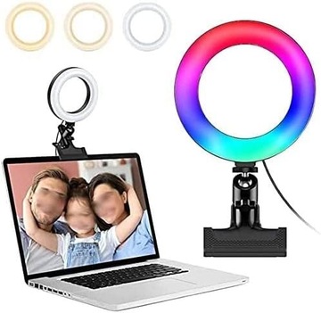 Кольцевая подсветка RGB. Световое кольцо с зажимом