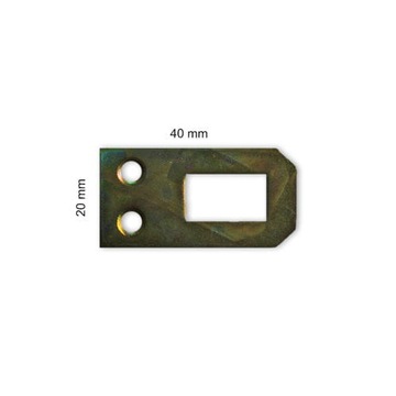 Wieszak płaski średni - 20 mm x 40 mm 6887 2 szt.