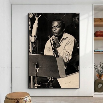 Plakaty Miles Davis Jazz gwiazda muzyki Retro Kraf