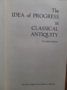 Edelstein, Idea od Progress in Classical Antiquity