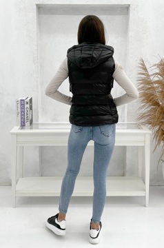 DZ3133 r XL ЖЕНСКИЙ УТЕПЛЕННЫЙ ЖИЛЕТ С МАКСИМАЛЬНЫМИ РУКАВАМИ