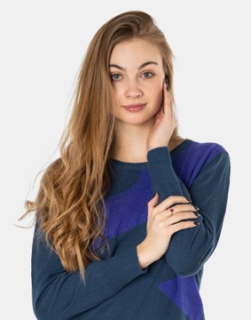 Długi Sweterek Damski Tunika Sukienka C10-4 L/XL