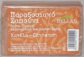 MYDŁO GRECKIE OLIWKOWE Z CYNAMONEM NATURALNE 100G
