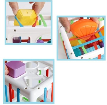 ГИБКИЙ СОРТЕР SENSORY CUBE КВАДРАТНЫЙ ЛАСТИК