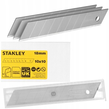 STANLEY BREAKING BLADES ЛЕЗВИЕ НОЖА 18 мм x100ШТ.
