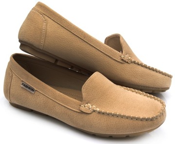 HAVER Wizytowe PÓŁBUTY Mokasyny BEIGE 26 cm - 41