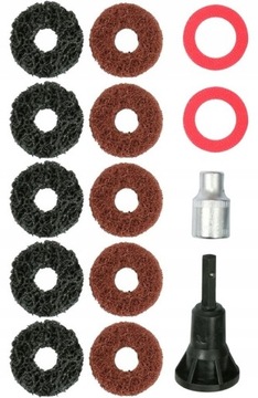 НАБОР ДЛЯ ЧИСТКИ СТУПИЦЫ И ШТИФТОВ YATO, 14 шт.