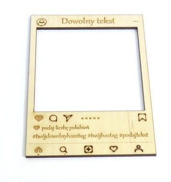 FOTO RAMKA NA ZDJĘCIE POLAROID INSTAGRAM GRAWER R1