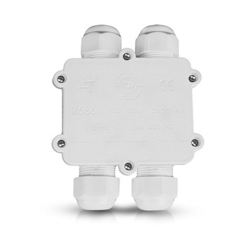 Mufa Puszka Hermetyczna Biała 4Pin IP68 8-12mm