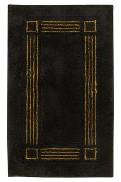 60x100 cm DYWANIK DO ŁAZIENKI CZERŃ ZŁOTY PETRA