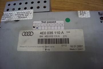 AUDI A6 C6 CD-ЧЕЙНДЖЕР 4E0035110A