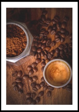 Постер Картина Кофе А4 без рамки