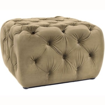 Puf SOPHIE Velvet Oliwkowy 60x60 cm Salon Sypialnia