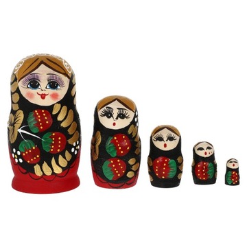 Matrioszka Drewniane zabawki Babushka Lalki Boże Narodzenie