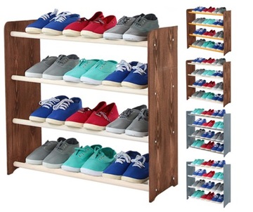 Regał na buty szafka RBS-4-65_DBR_WH półka STOJAK