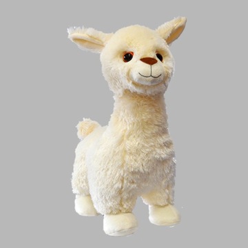 Maskotka Alpaka Lama 85 cm Kremowa