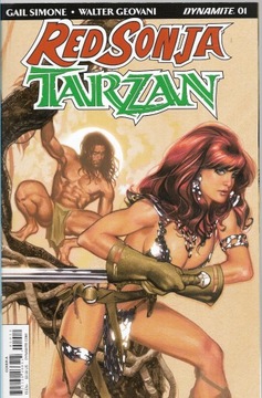 Red Sonja Tarzan Komiks 1/2018 j.ang Adam Hughes Variant