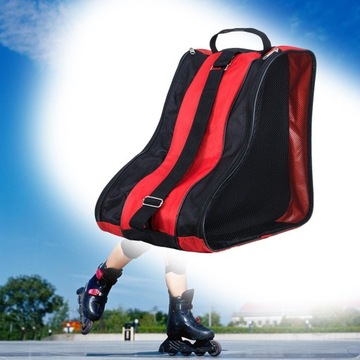 Сумка для роликовых коньков Женская Мужская Сумка для роликовых коньков для хоккея на коньках Quad Red