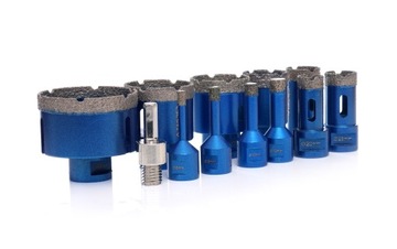 АЛМАЗНАЯ КОРОНОЧНАЯ ПИЛА ДЛЯ ГОНЧАРНОГО КАМНЯ, ГЛАЗУРЬ HEX/M14 НАБОР x12