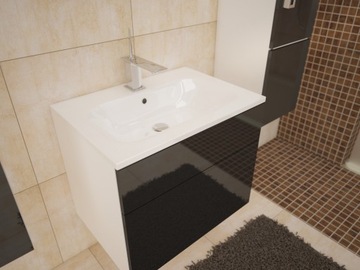 Мебель для ванной комнаты просторная ванная PORTOS Glossy