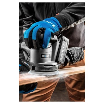 ЭКСЦЕНТРИЧЕСКАЯ ШЛИФОВАЛЬНАЯ МАШИНА С ГРАФИТОМ 125мм 18В без аккумулятора 58G014