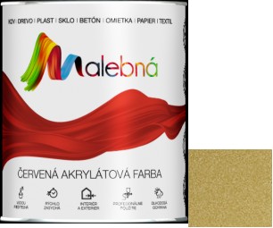 FARBA AKRYLOWA DO PŁYTEK I GLAZURY ZŁOTA 0,7L