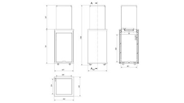Нагреватель патио STINTER NERO ASSOLUTO MACHINE 8,2 кВт