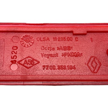 Odblask zderzaka tył Trafic III Master 2 Twizy Z.E