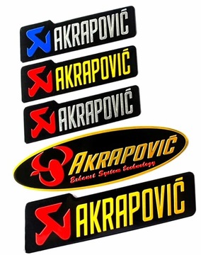 Эмблема AKRAPOVIC Алюминиевый глушитель Вытяжной дымоход 5 дизайнов 3 цвета