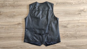 Мужской кожаный мотожилет (XXL) каркас 120