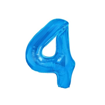 Balon foliowy cyfra 4 ciemnoniebieska