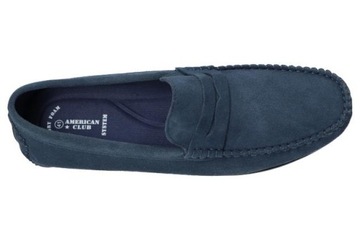 РАСПРОДАЖА МОКАСИНЫ МУЖСКИЕ КОЖАНЫЕ ОБУВИ С Стелькой из пены с эффектом памяти, темно-синий 44