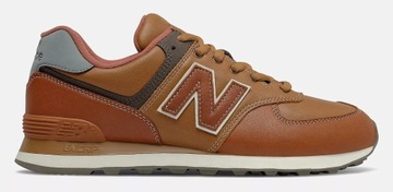 Обувь NEW BALANCE ML574OMA, кожаные кроссовки