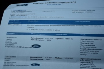 Ford Kuga II SUV Facelifting 1.5 EcoBoost 120KM 2019 MEGA ST-LINE 1.5i SERWIS BI-XENON SKÓRA+ALCANT. NAVI KAMERA BLISS AS.PASA, zdjęcie 38