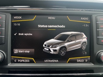 Seat Ateca SUV 1.4 EcoTSI 150KM 2017 Seat Ateca Seat Ateca 1.4 TSI 150KM Xcellence 1-Wlasciciel ASO WEBASTO, zdjęcie 21