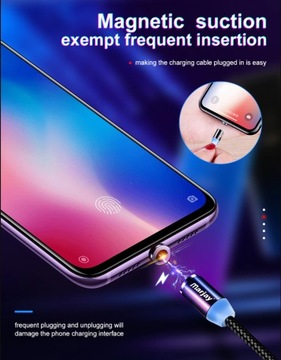 USB-кабель для зарядки типа C, 2 метра, 2 м, магнитный