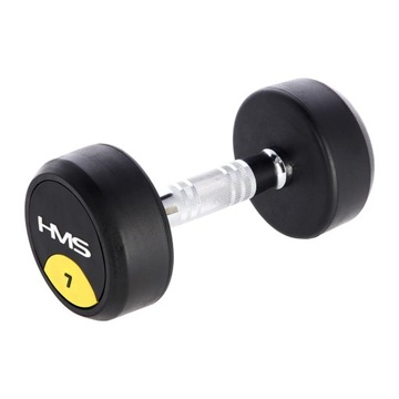 HANTEL GUMA OKRĄGŁY 7 KG HMS HG PRO HANTLA GUMOWA HANTEL GUMOWY SPORT